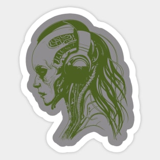 Cyborg Audiophile Sticker